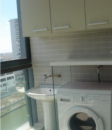 砖砌阳台洗衣机台面洗衣机半阳台图片10